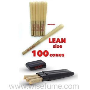 RAW classic Lean size cone 100pack + RAW three tree cone case